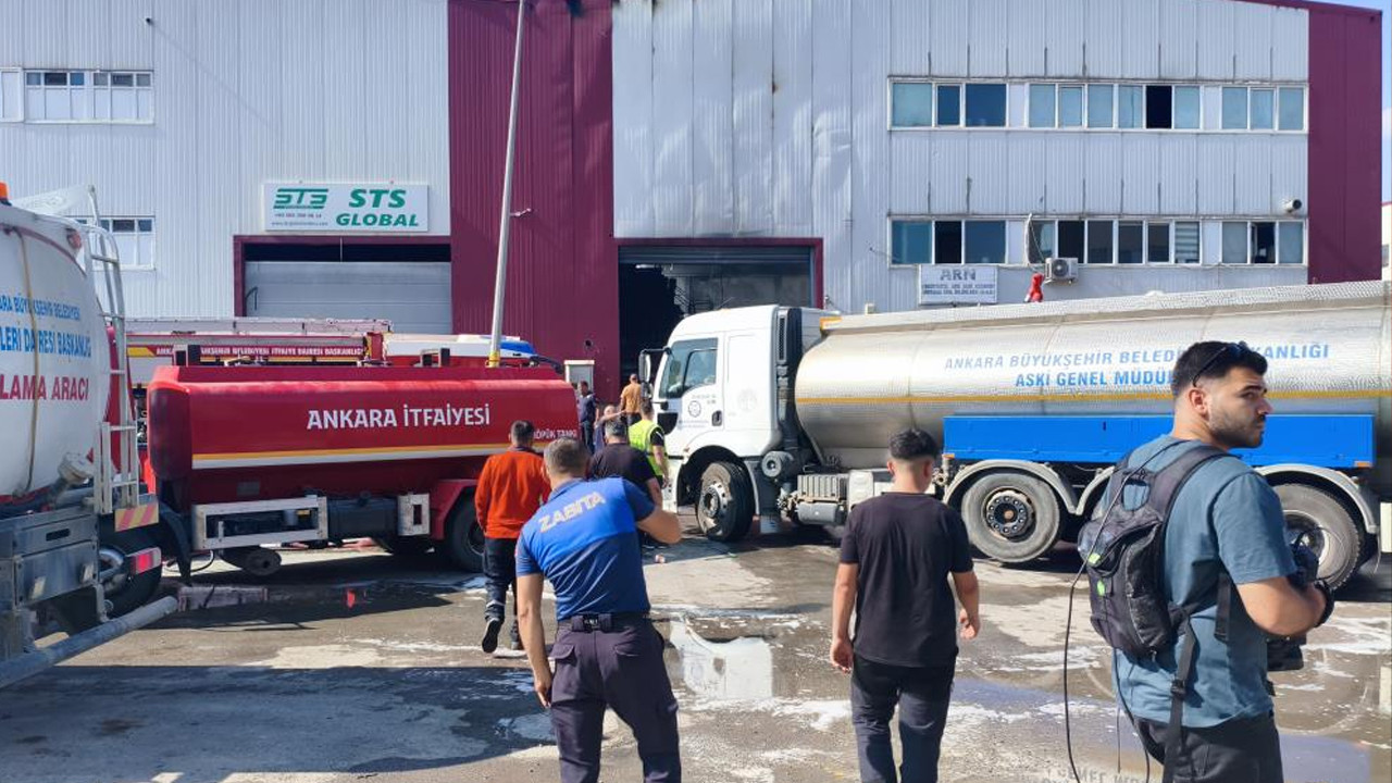 Ankara’da kimya fabrikası yangını: Alevler yan binaya sıçradı