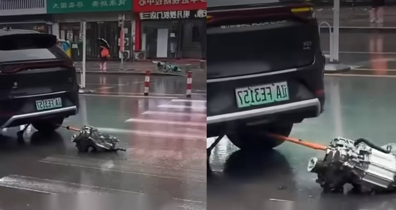 BYD yolun ortasında motoru düşen aracı hakkında konuştu